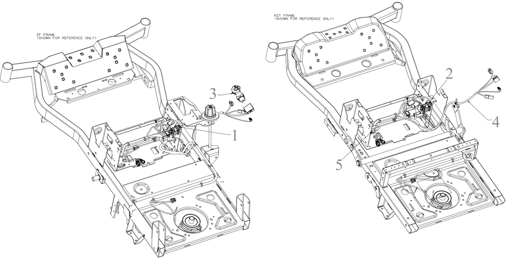 Electrical Diagram and Parts List for ZTX4-60KH (47ASAAA8010)(2022) Cub Cadet Lawn Tractor